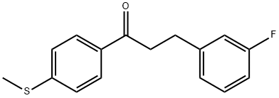 3-(3-FLUOROPHENYL)-4'-THIOMETHYLPROPIOPHENONE Structure