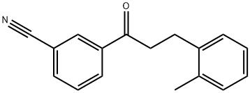 3'-CYANO-3-(2-METHYLPHENYL)PROPIOPHENONE Structure