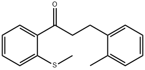 3-(2-METHYLPHENYL)-2'-THIOMETHYLPROPIOPHENONE Structure