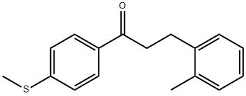 3-(2-METHYLPHENYL)-4'-THIOMETHYLPROPIOPHENONE Structure