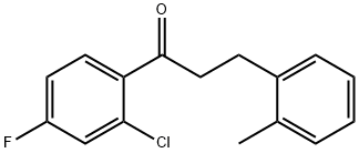 2'-CHLORO-4'-FLUORO-3-(2-METHYLPHENYL)PROPIOPHENONE Structure