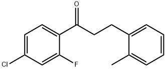 4'-CHLORO-2'-FLUORO-3-(2-METHYLPHENYL)PROPIOPHENONE Structure