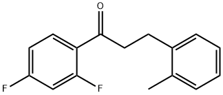 2',4'-DIFLUORO-3-(2-METHYLPHENYL)PROPIOPHENONE Structure