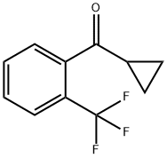 CYCLOPROPYL 2-TRIFLUOROMETHYLPHENYL KETONE Structure