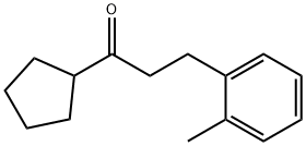 CYCLOPENTYL 2-(2-METHYLPHENYL)ETHYL KETONE Structure