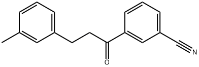 3'-CYANO-3-(3-METHYLPHENYL)PROPIOPHENONE Structure