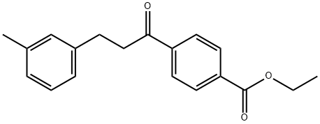 4'-CARBOETHOXY-3-(3-METHYLPHENYL)PROPIOPHENONE Structure