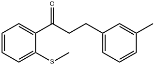 3-(3-METHYLPHENYL)-2'-THIOMETHYLPROPIOPHENONE Structure