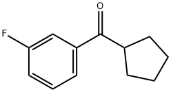 CYCLOPENTYL 3-FLUOROPHENYL KETONE Structure