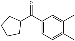 CYCLOPENTYL 3,4-DIMETHYLPHENYL KETONE Structure