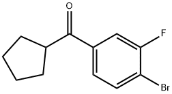 4-BROMO-3-FLUOROPHENYL CYCLOPENTYL KETONE Structure