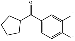 CYCLOPENTYL 3,4-DIFLUOROPHENYL KETONE Structure