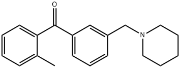 2-METHYL-3'-PIPERIDINOMETHYL BENZOPHENONE Structure