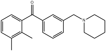 2,3-DIMETHYL-3'-PIPERIDINOMETHYL BENZOPHENONE Structure