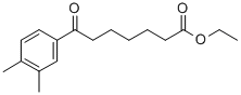 ETHYL 7-(3,4-DIMETHYLPHENYL)-7-OXOHEPTANOATE Structure