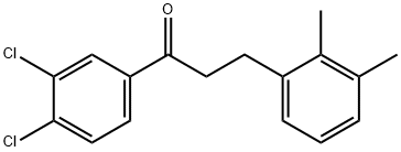 3',4'-DICHLORO-3-(2,3-DIMETHYLPHENYL)PROPIOPHENONE Structure