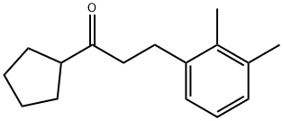 CYCLOPENTYL 2-(2,3-DIMETHYLPHENYL)ETHYL KETONE Structure