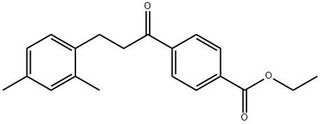 4'-CARBOETHOXY-3-(2,4-DIMETHYLPHENYL)PROPIOPHENONE Structure