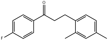 3-(2,4-DIMETHYLPHENYL)-4'-FLUOROPROPIOPHENONE Structure