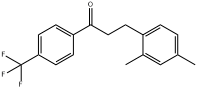 3-(2,4-DIMETHYLPHENYL)-4'-TRIFLUOROMETHYLPROPIOPHENONE Structure