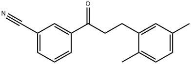 3'-CYANO-3-(2,5-DIMETHYLPHENYL)PROPIOPHENONE Structure