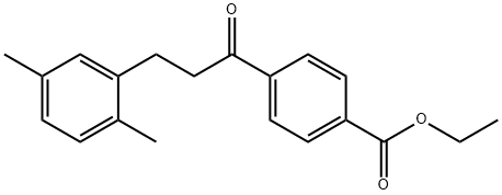 4'-CARBOETHOXY-3-(2,5-DIMETHYLPHENYL)PROPIOPHENONE Structure