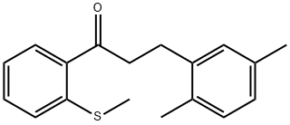 3-(2,5-DIMETHYLPHENYL)-2'-THIOMETHYLPROPIOPHENONE Structure