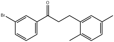 3'-BROMO-3-(2,5-DIMETHYLPHENYL)PROPIOPHENONE Structure