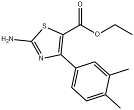 2-AMINO-4-(3,4-DIMETHYLPHENYL)-5-THIAZOLECARBOXYLIC ACID ETHYL ESTER Structure