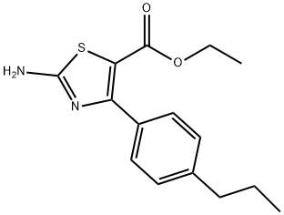 2-AMINO-4-(4-PROPYLPHENYL)-5-THIAZOLECARBOXYLIC ACID ETHYL ESTER Structure