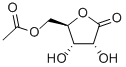 5-O-ACETYL-D-RIBO-1,4-LACTONE Structure