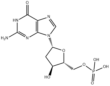 2'-DEOXYGUANOSINE 5'-MONOPHOSPHATE Structure