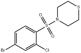 4-(4-Bromo-2-chloro-benzenesulfonyl)-thiomorpholine Structure