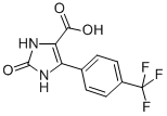 1,3-DIHYDRO-IMIDAZOL-2-ONE-5-(4-TRIFLUOROMETHYL)PHENYL-4-CARBOXYLIC ACID Structure