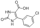 1,3-DIHYDRO-IMIDAZOL-2-ONE-5-(3-CHLORO) PHENYL-4-CARBOXYLIC ACID Structure