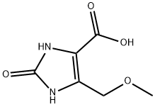 1,3-DIHYDRO-IMIDAZOL-2-ONE-5-METHOXYMETHYL-4-CARBOXYLIC ACID Structure