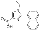 1-ETHYL-2-NAPHTHALEN-1-YL-1H-IMIDAZOLE-4-CARBOXYLIC ACID Structure