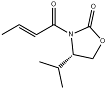 (N-CROTONYL)-(4S)-ISOPROPYL-2-OXAZOLIDINONE Structure