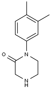 1-(3,4-DIMETHYL-PHENYL)-PIPERAZIN-2-ONE Structure