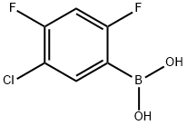 5-Chloro-2,4-difluorobenzeneboronic acid, 97% Structure