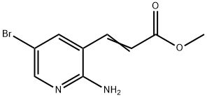 3-(2-AMINO-5-BROMO-PYRIDIN-3-YL)-ACRYLIC ACID METHYL ESTER Structure