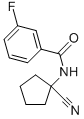 N-(1-CYANO-CYCLOPENTYL)-3-FLUORO-BENZAMIDE Structure