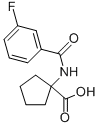 1-(3-FLUORO-BENZOYLAMINO)-CYCLOPENTANECARBOXYLIC ACID Structure