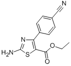 ETHYL 2-AMINO-4-(4-CYANO)PHENYL THIAZOLE-5-CARBOXYLATE Structure