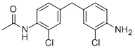 N-acetyl-4,4'-methylenebis(2-chloroaniline) Structure