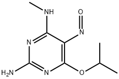 2-Amino-4-isopropoxy-6-(methylamino)-5-nitroso-pyrimidine Structure