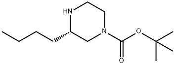 (S)-1-BOC-3-BUTYLPIPERAZINE Structure