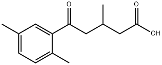 5-(2,5-DIMETHYLPHENYL)-3-METHYL-5-OXOVALERIC ACID Structure