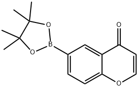 CHROMONE-6-BORONIC ACID PINACOL ESTER Structure