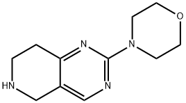 PYRIDO[4,3-D]PYRIMIDINE, 5,6,7,8-TETRAHYDRO-2-(4-MORPHOLINYL)- Structure